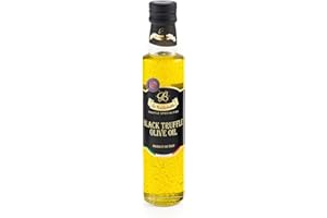 La Rustichella - Black Truffle Olive Oil 8.45 fl oz (250 ml) - Kosher - 100% Made in Italy | Vegan, Gluten-Free, Cholesterol-Free