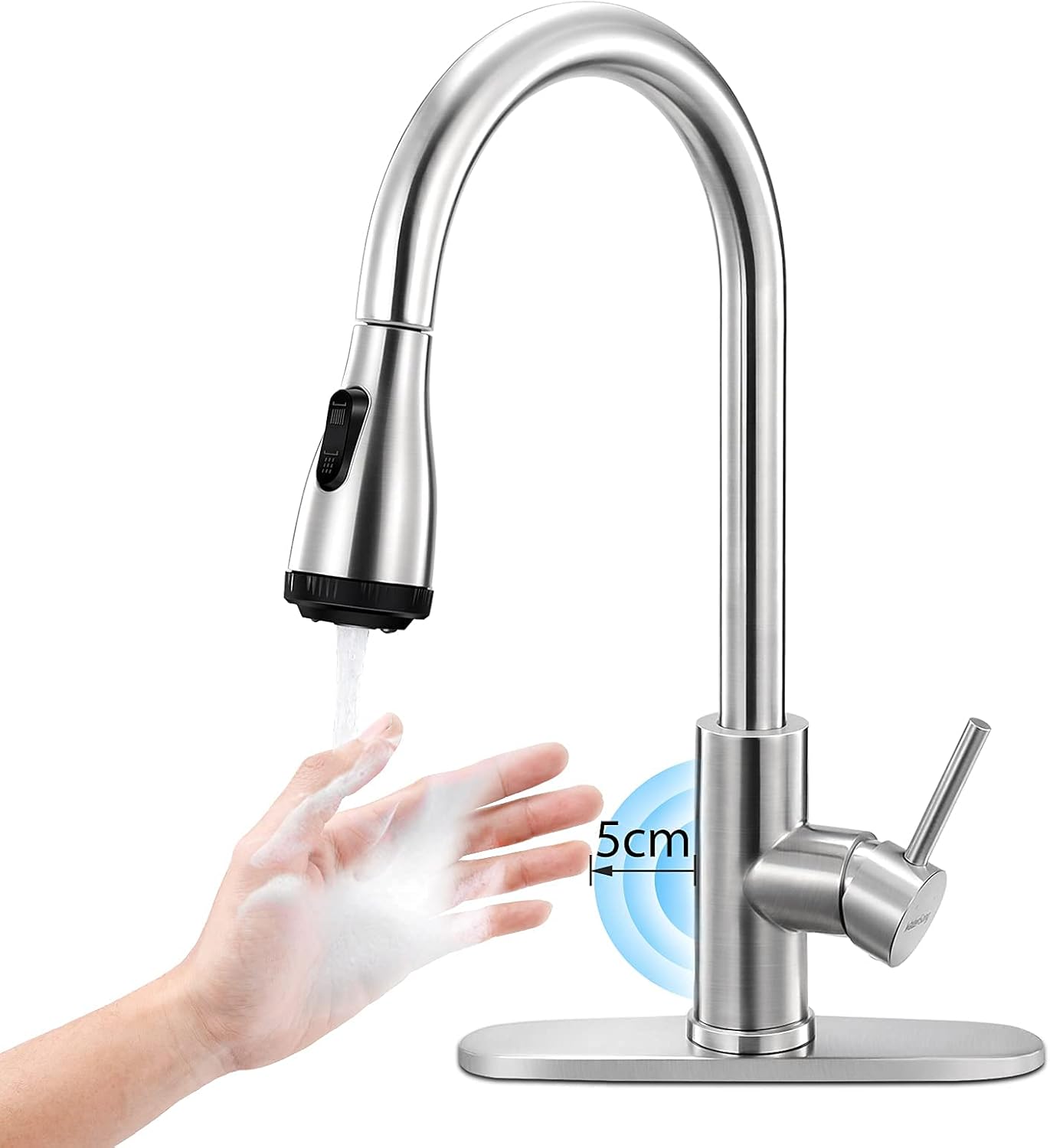 Touchless Kitchen FaucetWaterSong Kitchen Faucet for Sink with Smart