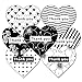 JPSOR Thank You Stickers, 1.5inch Assorted Heart and Round Shape Adhesive Label Stickers for Baby Shower, Wedding, Birthday, Party (2 Rolls, 600ct) (600)