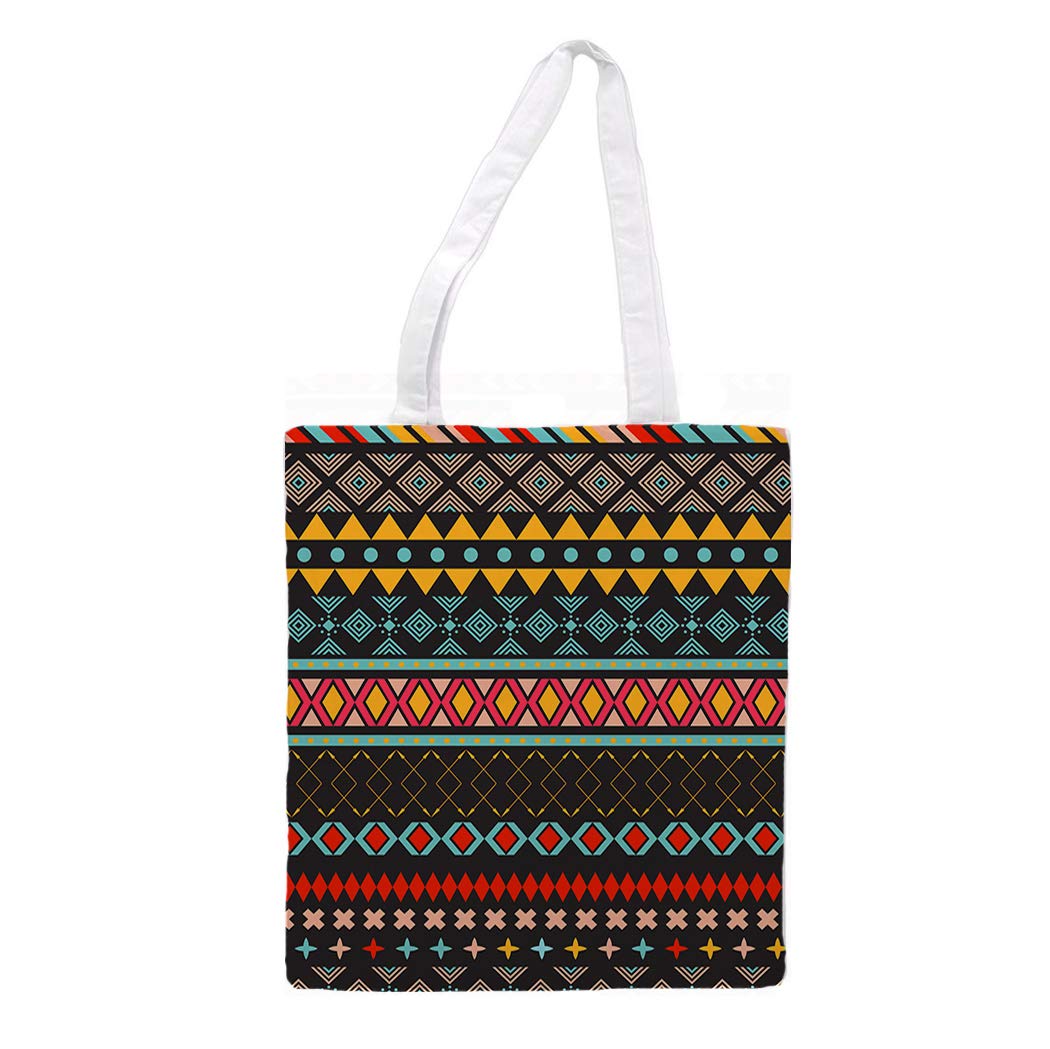 Nacnic Cloth tote bag Stamped NATIVE AMERICAN. multipurpose shoulder strap