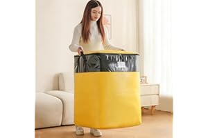 Extra Heavy Duty Large Moving Bags with Strong Zipper & Carrying Handles, Waterproof Durable Clothes Storage Bags, Space Savi