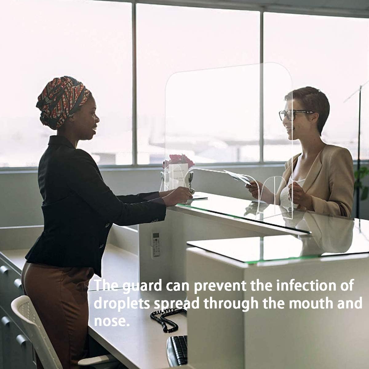Sneeze Guard Shield for Counter- 32" 24" Plexiglass Acrylic Sheet Against Sneezing and Coughing, Shields for Gem Protection Suitable for Offices and Stores Reception Table Desk: Kitchen & Dining