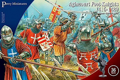 Perry Miniatures - Set AO 60 Agincourt Foot Knights 1415-29 Plastic 28mm Toy Soldiers Set