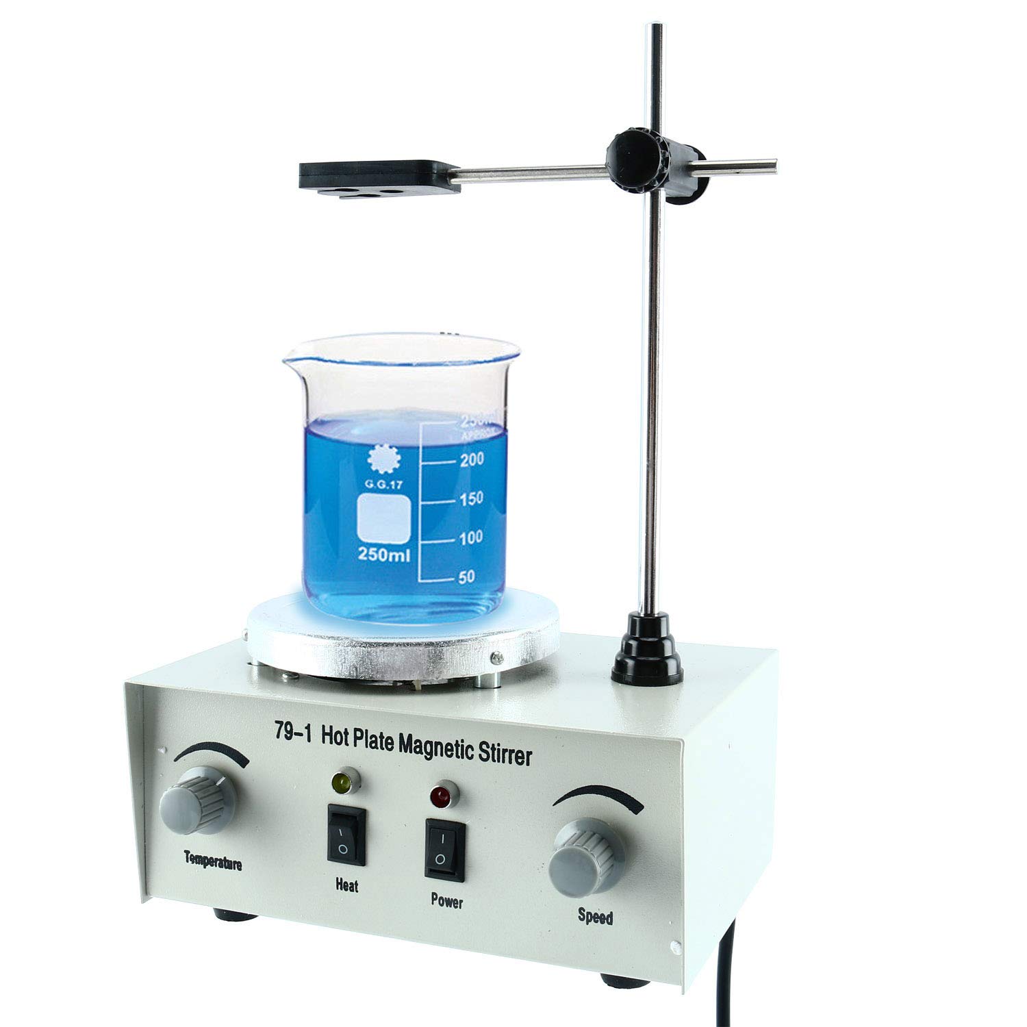 1000ml Adjustable Hotplate Mixer Heat Plate Magnetic Stirrer with stir bar 79-1 110V 2400rpm