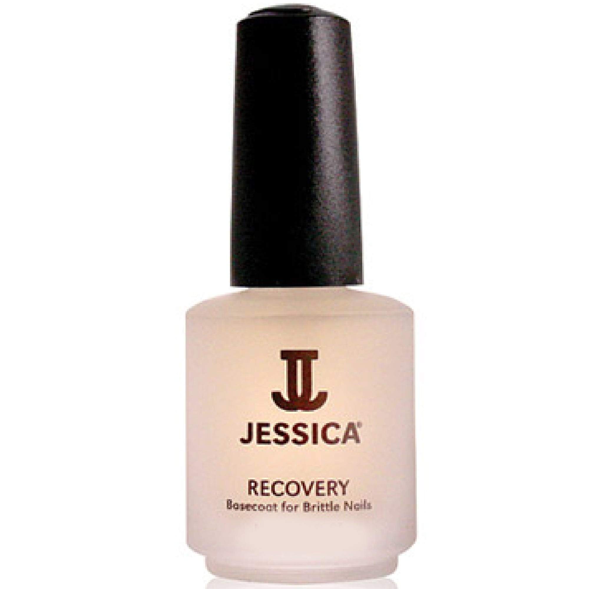 JESSICA Recovery Base Coat, Nail Varnish for Brittle Nails, Clear, Restores Natural Resilience and Flexibility, Contains Protein KSW, Calcium, and H20, 7.4ml