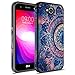 Rosebono for LG X Power 2 Case, LG Fiesta LTE Case, LG K10 Power Case, Hybrid Dual Layer Shockproof Hard Cover Graphic Fashion Cute Colorful Silicone Skin Case for LG LV7 - Mandala
