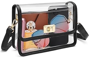 Vangue Clear Sling Bag Stadium Approved, Clear Crossbody Purse for Women with Adjustabel Strap for Sports Concert