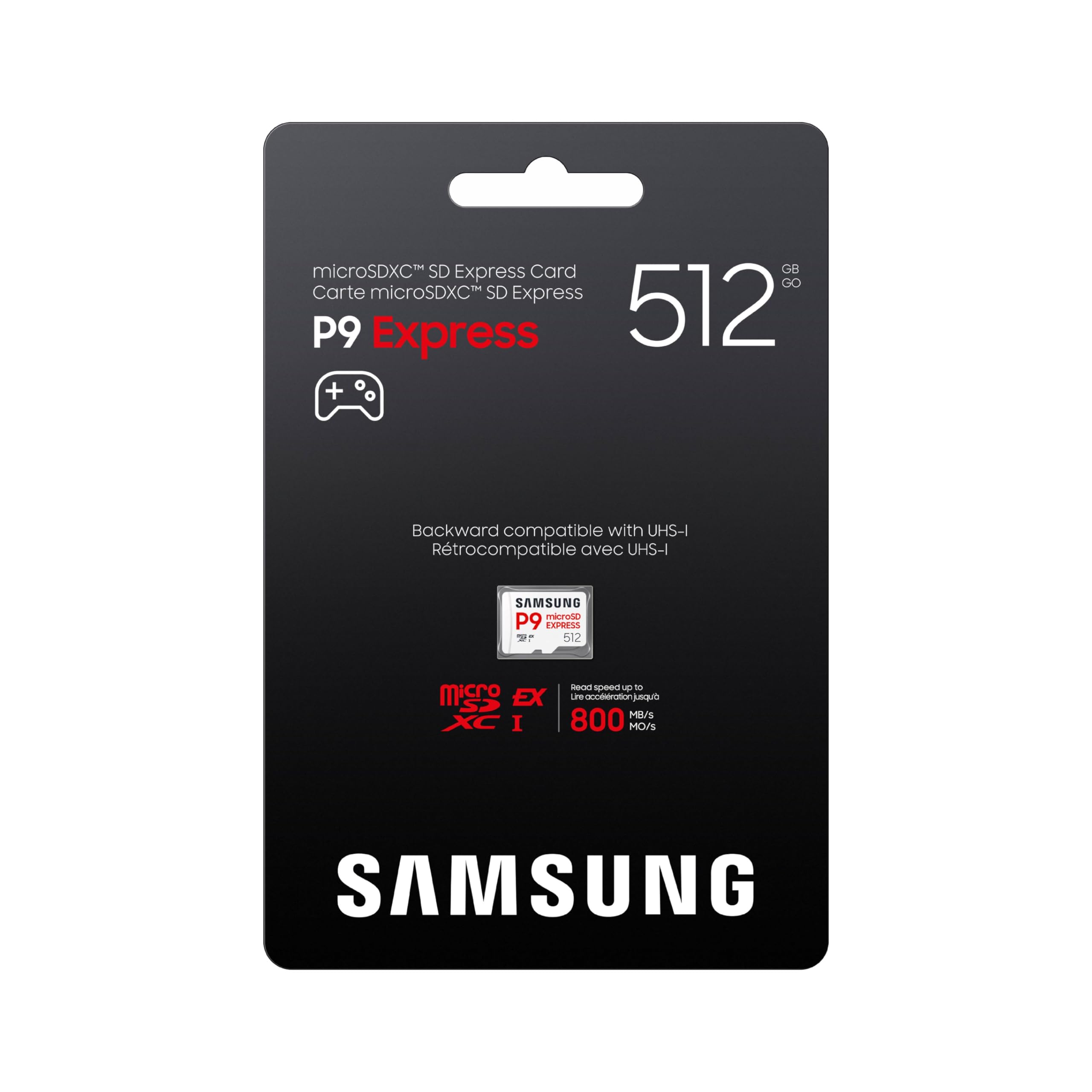 Samsung P9 Express microSD Express Card, 512GB microSDXC Memory Card, Up to 800 MB/s, for Nintendo-Switch ™ 2, (MB MK512T/AM)