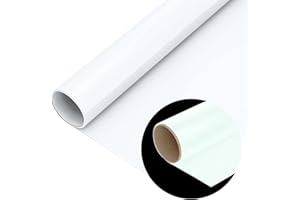 Firefly Craft Reflective Heat Transfer Vinyl (White) — HTV Vinyl for Plotter Printer and Die-Cut Machine — Iron On or Heat Press Vinyl for Shirts — Craft Accessories — (12" x 20" Sheet)