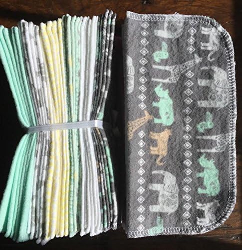 Cloth Baby Wipes Starter Kit. Set of 3 Dozen Wipes.C. Reusable Cloth Wipes. Baby Shower Gift. Eco Friendly. Reusable Cloth Napkin. Reusable Dryer Sheets. Tribal Animals on Grey.