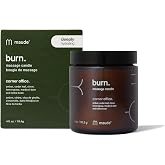 Maude Burn Corner Office (No. 1) Massage Oil Candle, 4 oz | Hydrating, Skin-Softening Soybean &amp; Jojoba, Notes of Amber, Lemongrass &amp; Tonka Bean, Relaxing Self Care for Couples &amp; Gifting