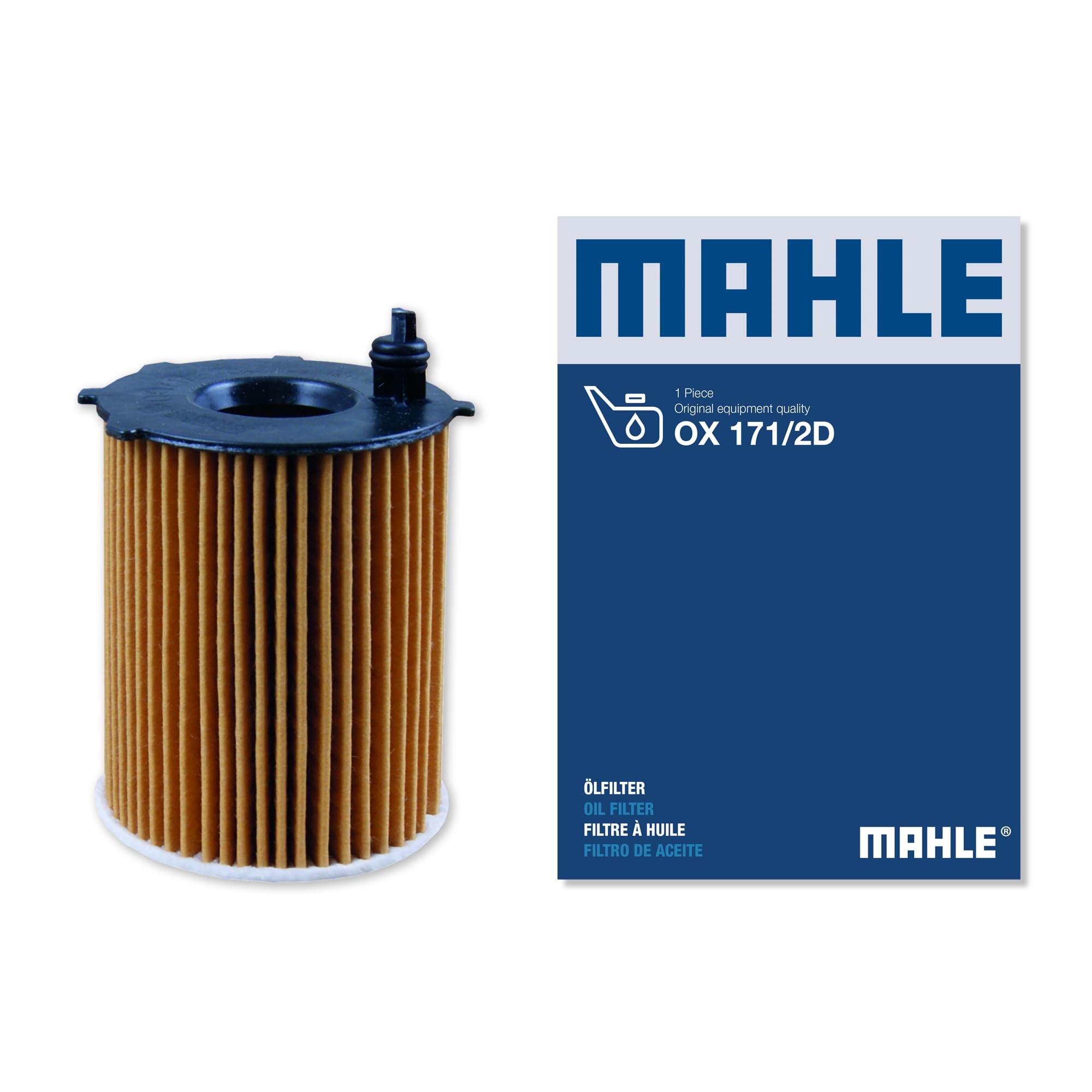 MAHLE OX 171/2D Oil Filter - Oil Filter with Gasket/Gasket Set