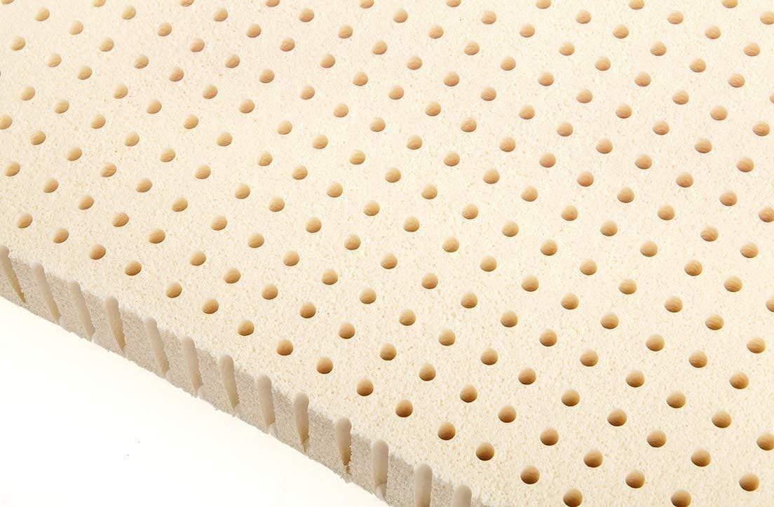 Ultimate Sleep Soft Green 100% Natural White Latex Foam Mattress Pad Topper | Best for Orthopedic Support | Ergonomic and Eco Friendly (TwinXL Size (38 x 80) 2 Thick)