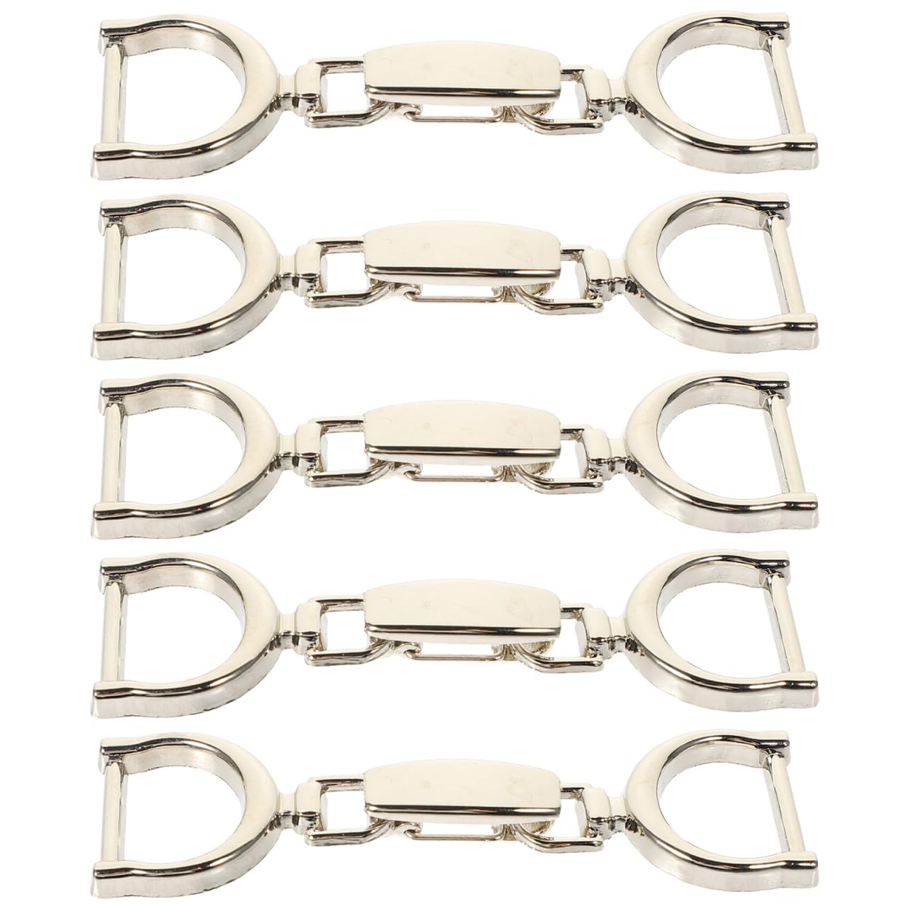 Anneome 5pcs Alloy Shoe Chain Buckles Decorative DIY Accessories for Shoes Bags Garments Lightweight Stylish Practical Clothing Decoration