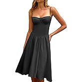 CHYRII Women Fashion Summer 2025 Sweetheart Neck Spaghetti Straps Corset A-Line Long Sundress Midi Dress