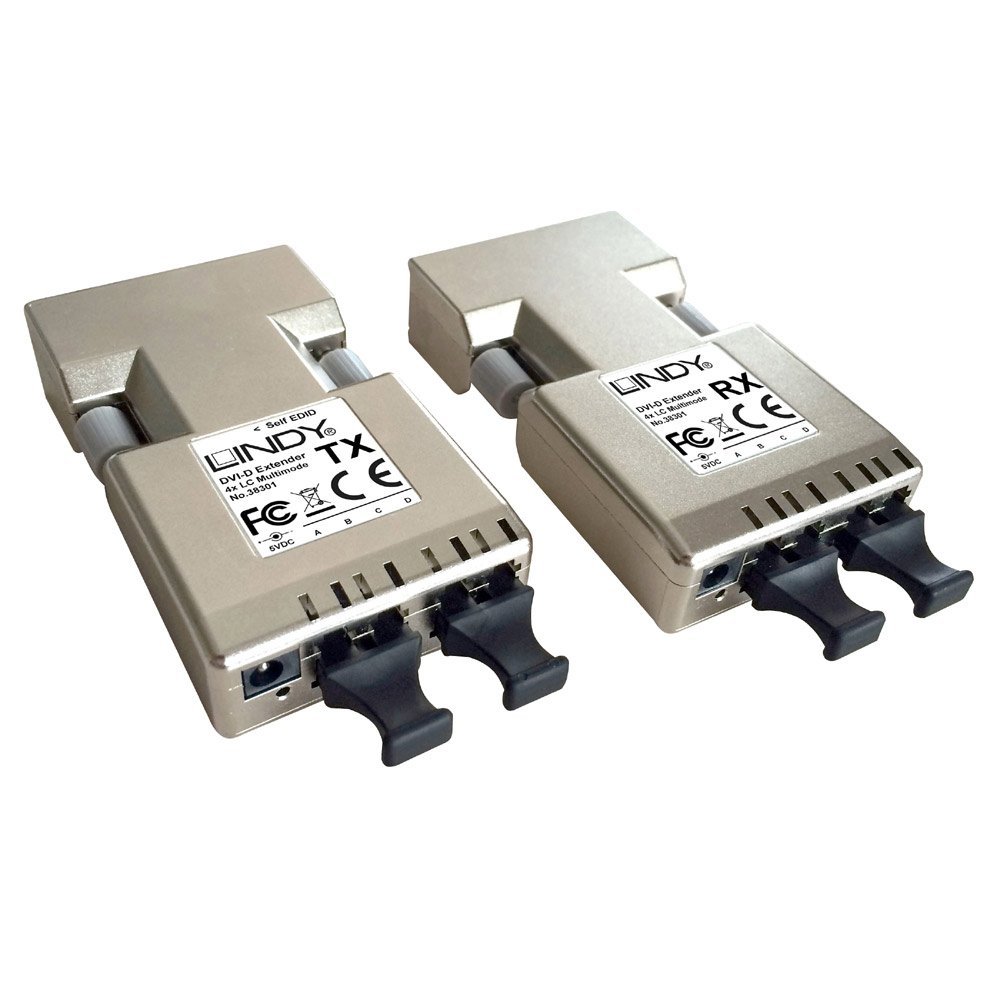 LINDY 500 m Fibre Optic DVI-D Single Link Extender