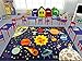 KC Cubs 8x10 Outer Space Solar System Toy Car Road Rug – Educational Play Mat Carpet for Kids, Toddlers, Nursery, Classroom, Playroom, Baby Daycare