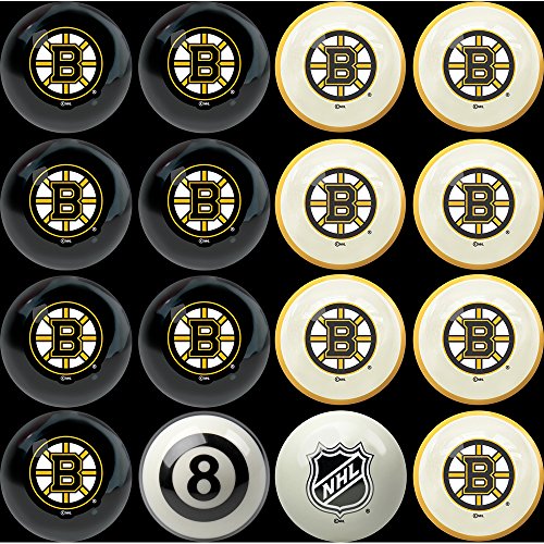 Imperial Officially Licensed NHL Merchandise: Home vs. Away Billiard/Pool Balls, Complete 16 Ball Set, Boston Bruins
