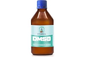 KITCHEMICAL 99.9% Pure DMSO in a Glass Bottle, Pure Liquid Dimethyl Sulfoxide 16.9 OZ, Non-Diluted, Low Odor