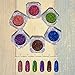 NICOLE DIARY 6 Box Holographic Laser Powder Nail Glitter Gorgeous Glitter Powders