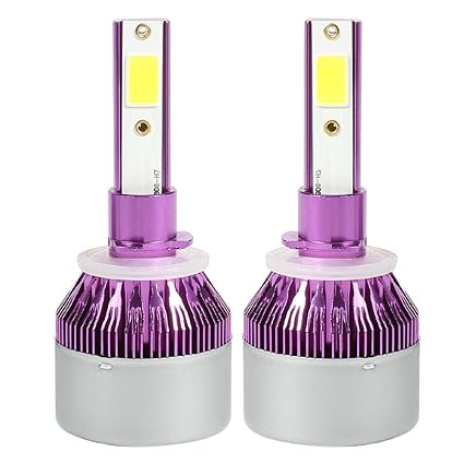 Asiproepr - Bombilla LED para coche (1 par, 72 W, 6500 K, para ...