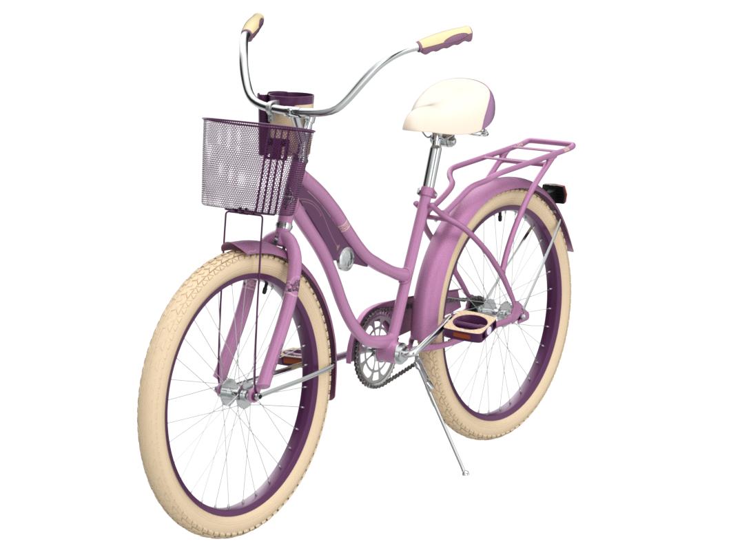 Nel Lusso Cruiser Bike with Basket 