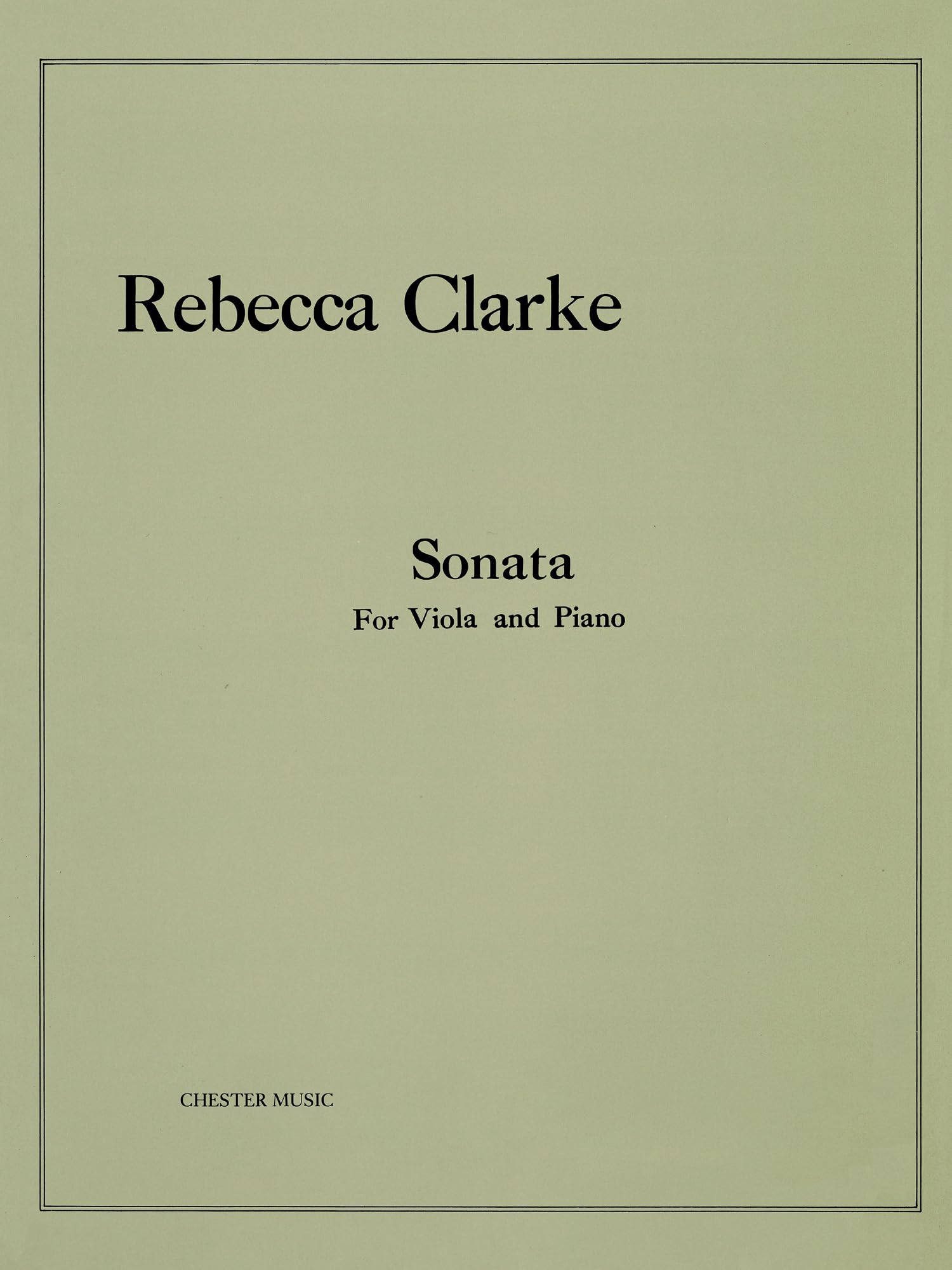 Sonata: For Viola and Piano