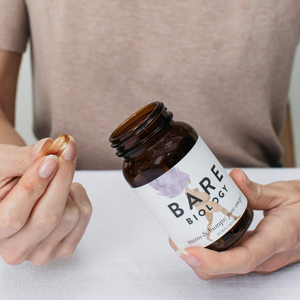Bare Biology Mums & Bumps Pure Omega 3 Fish Oil Capsules (previously