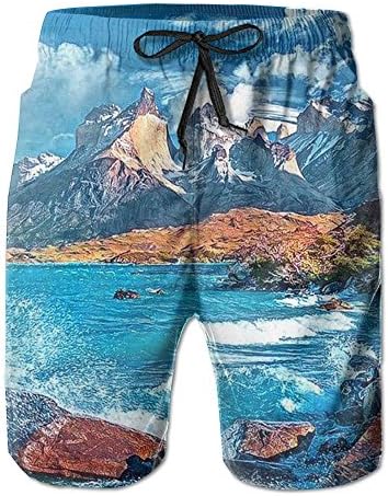 FERNANDO HUNG Sea BayMen's Premium Short Swimming Pant Pants Beach Pants