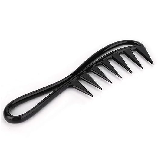 Wide Teeth Comb Curly Hair Comb 2PCS Wide Teeth for Home Barber