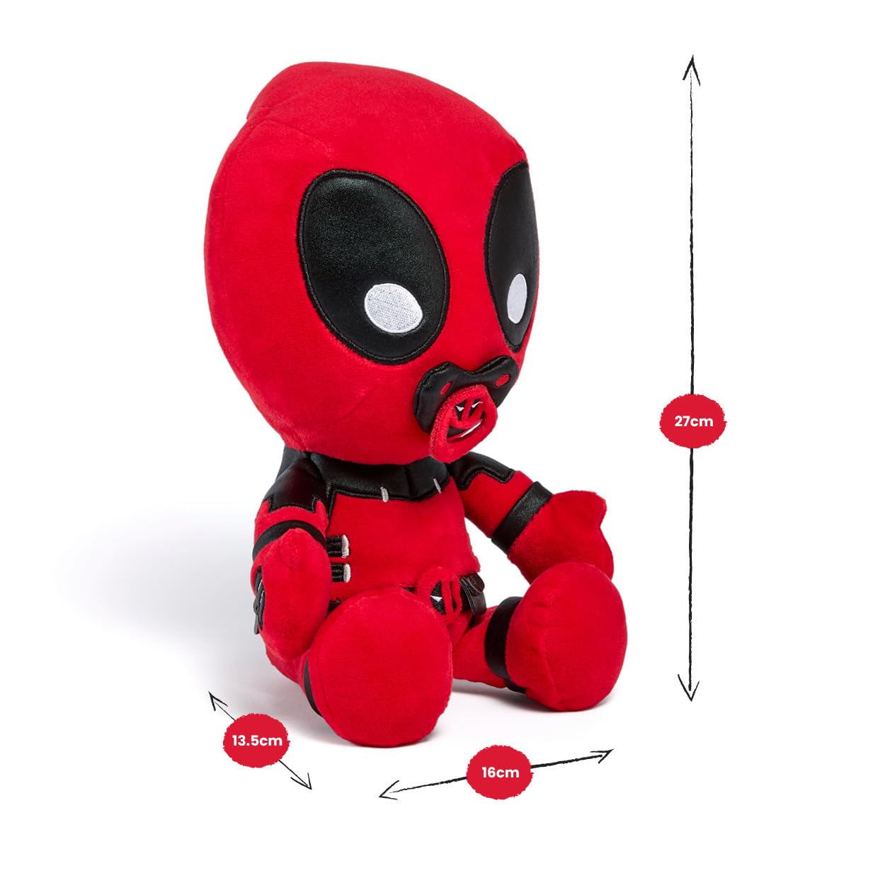 Babypool Plüsch-Figur (26 cm) – detailliertes Superhelden-Baby aus dem Marvel Studios Film Deadpool & Wolverine, Spielzeug für Fans & Sammler ab 15 Jahre 2
