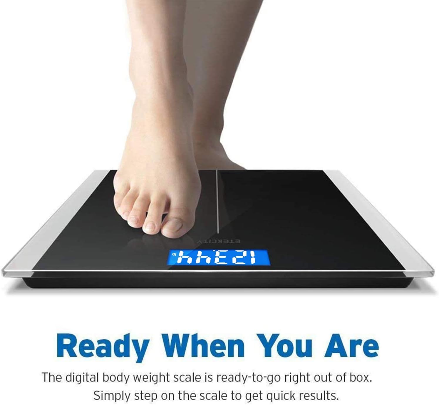 Etekcity Digital Body Weight Bathroom Scale with Step-On Technology, 400 Lb, Body Tape Measure Included: Health & Personal Care