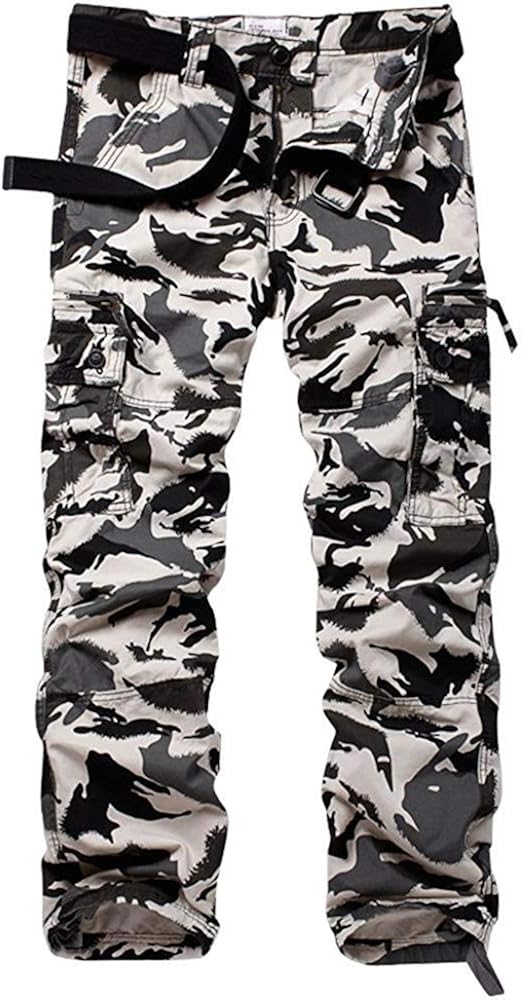 AKARMY Men's Casual Work Cargo Pants, Military Tactical Combat Trousers