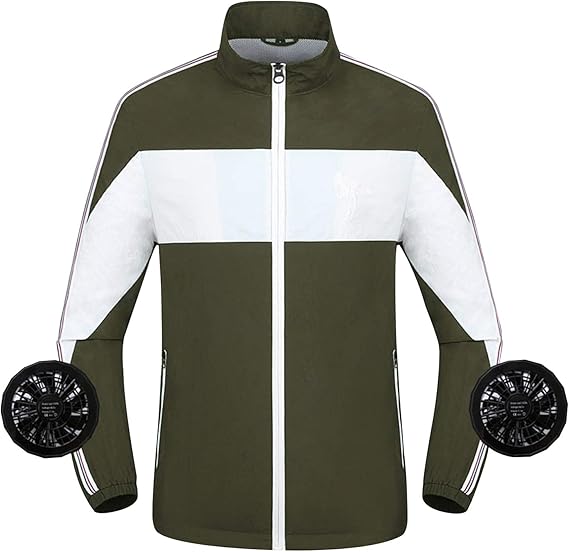 Amazon Co Jp 空調服 空調作業服 空調風神服 吸汗速乾 薄手 防水 ファン 熱中症対策 紫外線防止 モバイルバッテリー給電式 アウトドア 登山 釣り ゴルフ バイク 19年新型空調服 服 ファッション小物