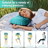 Flintronic 2Pack Inflatable Camping Pillow Neck Lumbar Support Ultralight Blue view 6