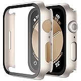 Misxi 2 Pack Hard PC Case with Tempered Glass
