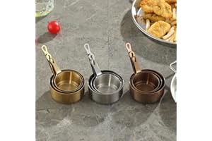 1Pc 60/80/100ml Mini Sauce Pan Pot Gravy Stainless Steel Milk Pot Mini Sauce Pan Non Stick Small Saucepan (L,Rose Gold)