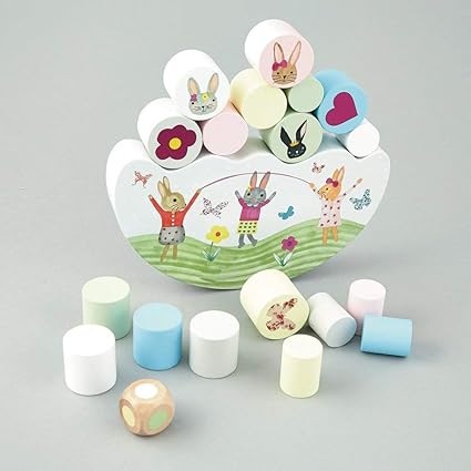 Floss & Rock Bunny Wooden Balancing Game