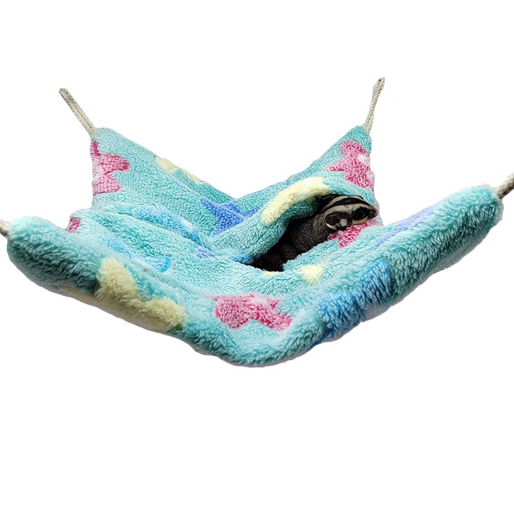 Oncpcare Envelope Shape Small Pet Hanging Nap Sack Sleep Bag Bed, Sugar Glider Cage Hammock, Guinea Pig Cage Accessories Bedding for Critter