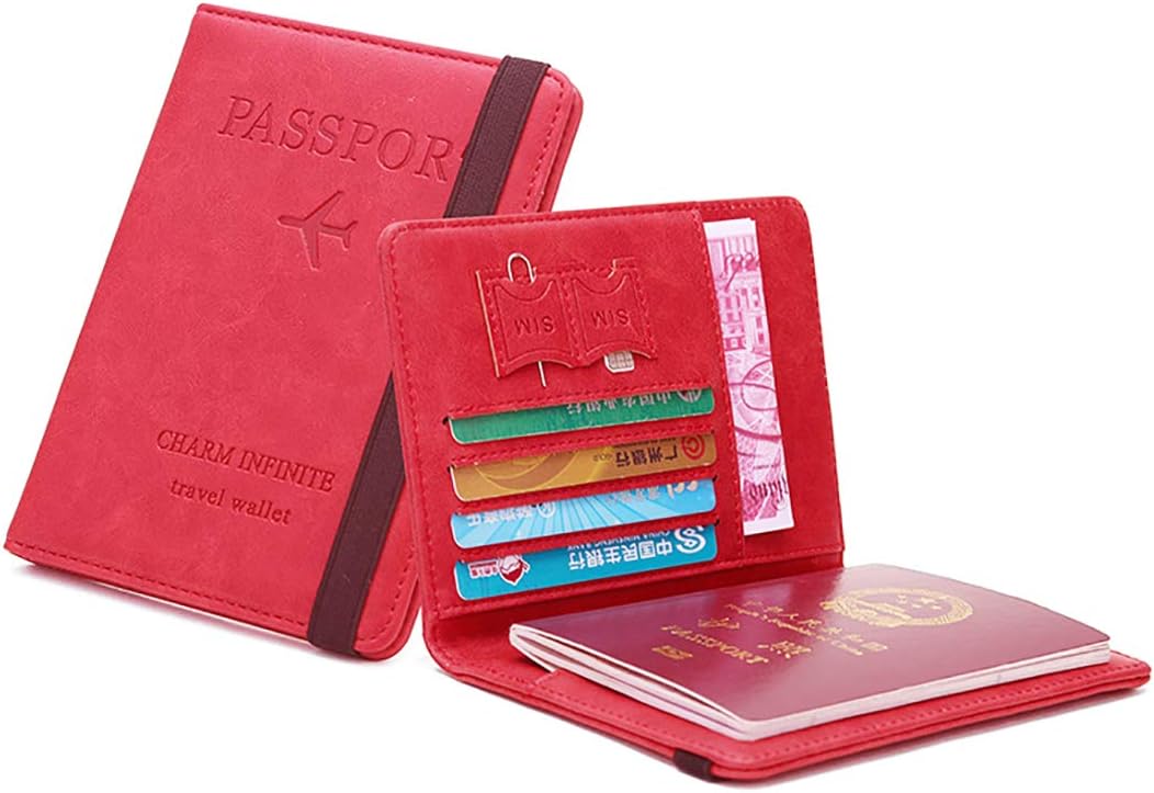 Toctax Passport Holder Cover, PU Leather RFID Travel Wallet Case Organiser Accessories - Image 5