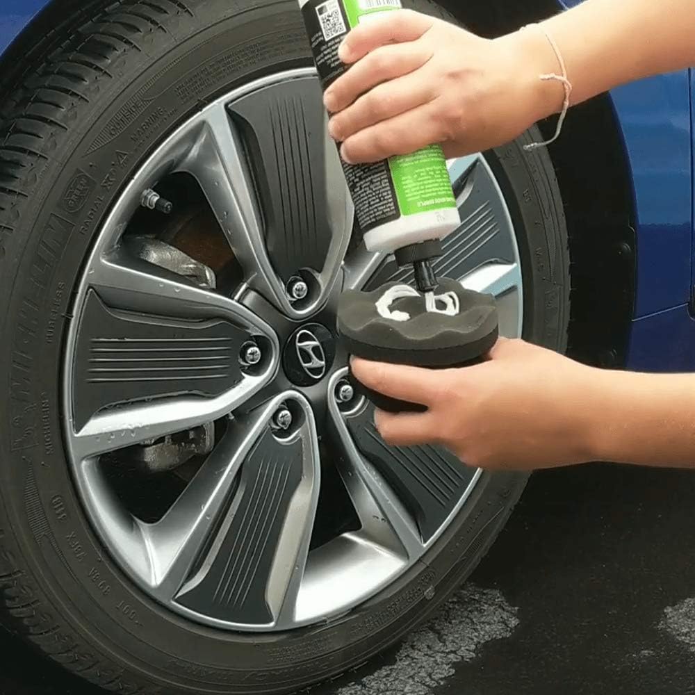 IPELY 2 Pack Large Tire Dressing Applicator Pad, Durable and Reusable Hex-Grip Tire Detailing Tool for Applying Tire Shine: Automotive