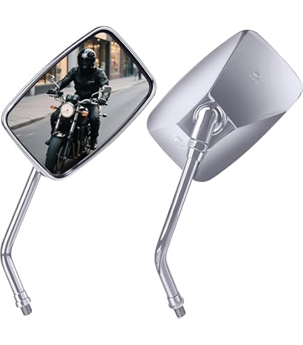 Amazon.com: Emgo Unbiversal Rectangular Mirror - Live to Ride