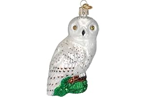 Old World Christmas Great White Owl Glass Blown Ornament
