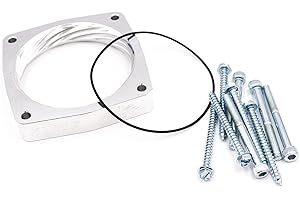 Khaos Motorsports 90mm Helix Throttle Body Spacer Compatible With Dodge Charger/Challenger / 300 / Jeep/Chrysler HEMI 5.7L 6.1L 6.4L