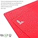 Super Kitchen Extra Large Multipurpose Silicone Nonstick Baking Mat, Pastry Mat, Heat Resistant Nonskid Table Mat, Countertop Protector, 23.4'' By 15.6'' (Red)