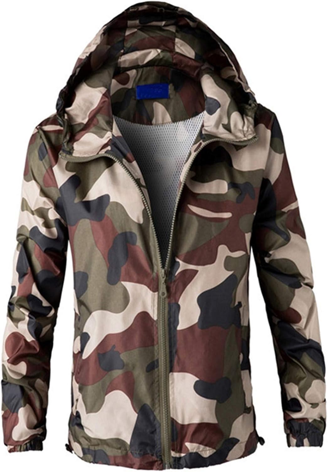 Military Jacke Herren Übergröße - Camouflage Outdoor Jacke Mit Tarnmuster