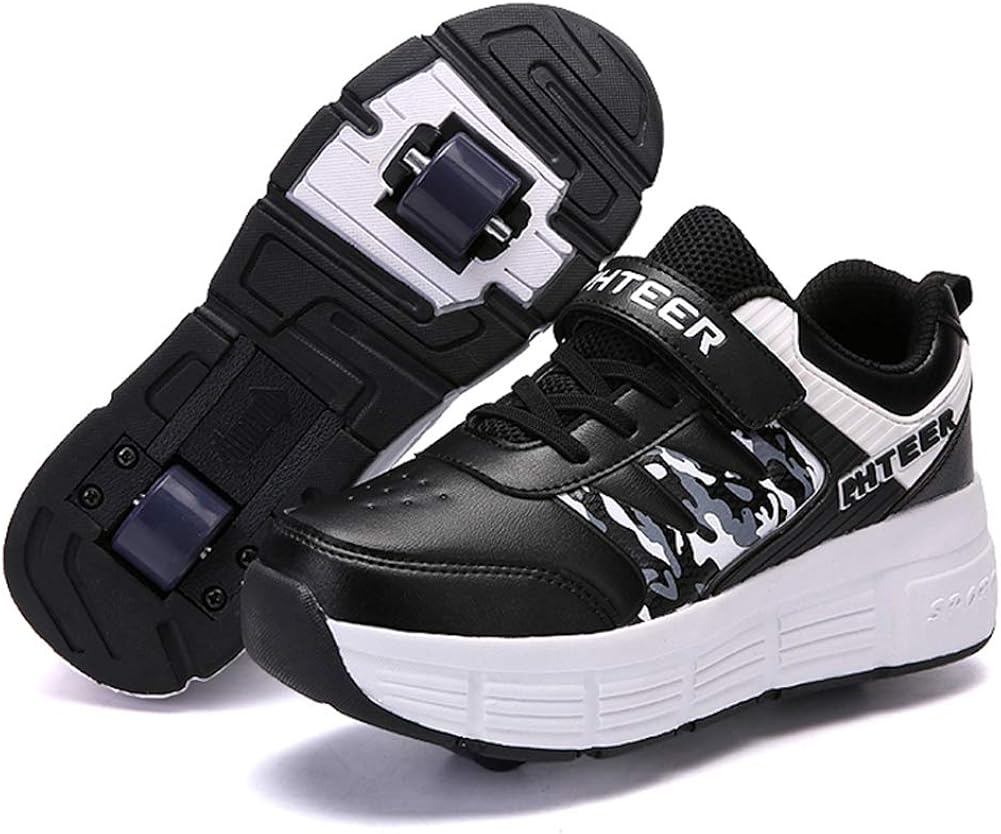 QMMD Kids Roller Shoes With Retractable Wheels Roller Skate Shoes