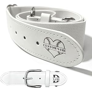 KBPTM Custom Baseball Belt Softball Belt Adjustable, Personalized Stretch Belts for Youth and Adult Players, Boys Girls Gift