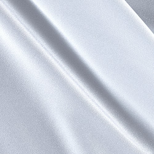 Ben Textiles Activewear Spandex Knit Solid Fabric by The Yard, White