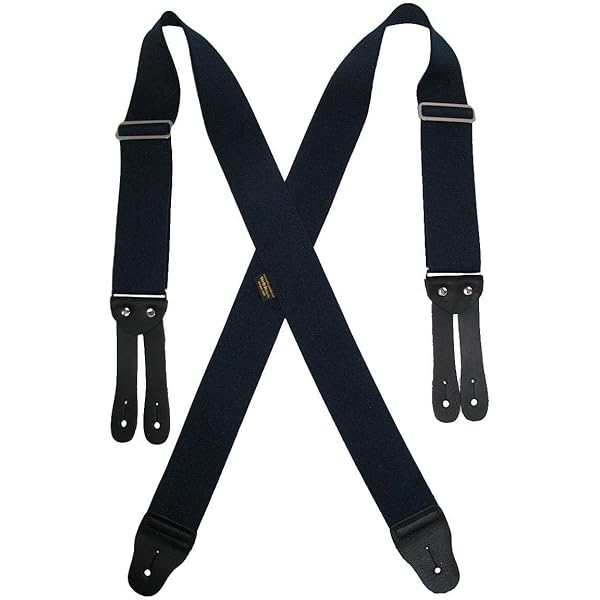 小物 atlast&co WORK SUSPENDER Premium Work Suspender Button Ends X Back at Amazon Men's
